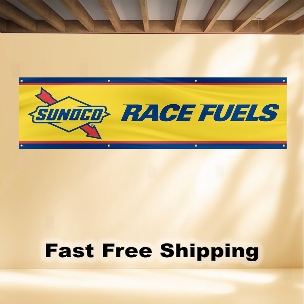 SUNOCO RACE FUELS 2'X8' BANNER FLAG