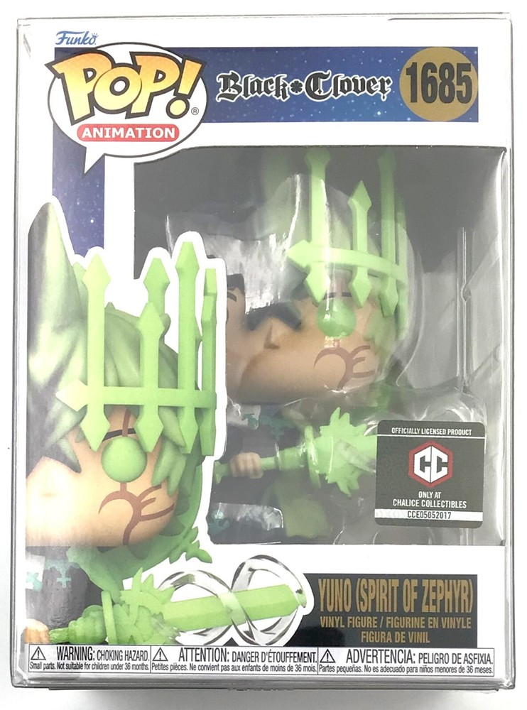 Funko Pop! Black Clover Chalice Exclusive Yuno #1685 with Protector