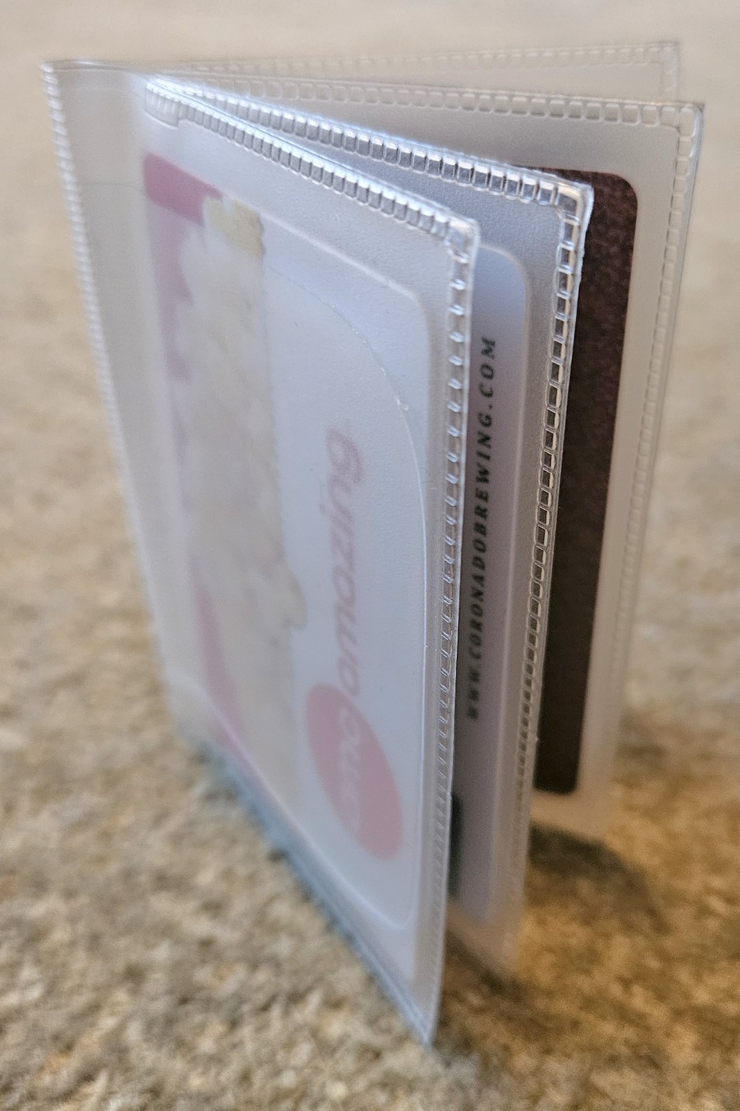 Wallet Insert For Pictures Or Credit Cards 4 Pockets Lot of 2