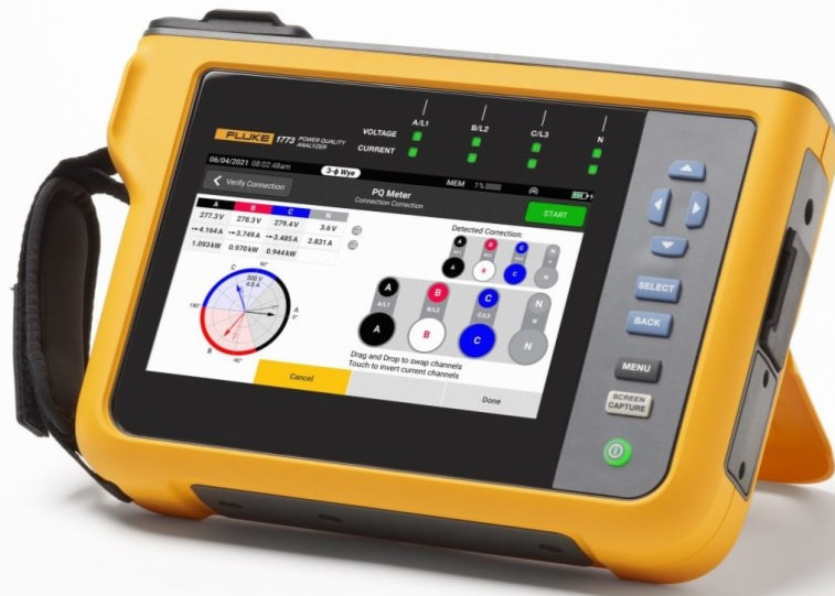 Fluke 1773 Three-Phase Power Quality Analyzer, 8 kV