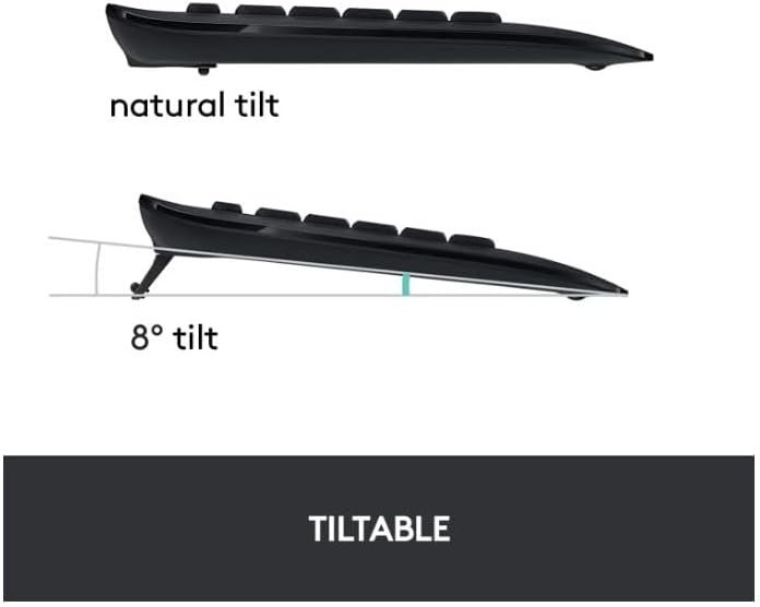 Logitech Advanced Complete Wireless Keyboard and Mouse Combo 2 Full Size MK540E