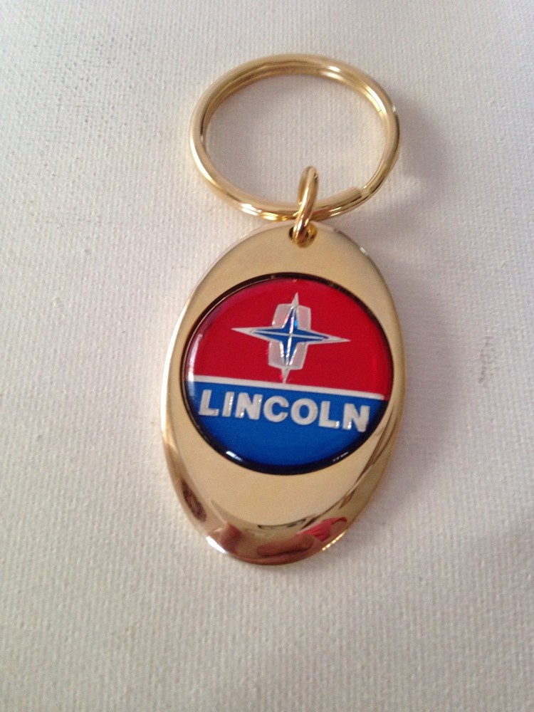 Lincoln Keychain Solid Brass Key Chain Personalized Free
