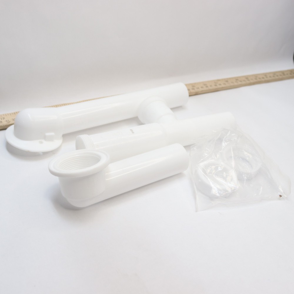 Everbilt Pipe Bath Waste and Nuts Polypropylene White 213977