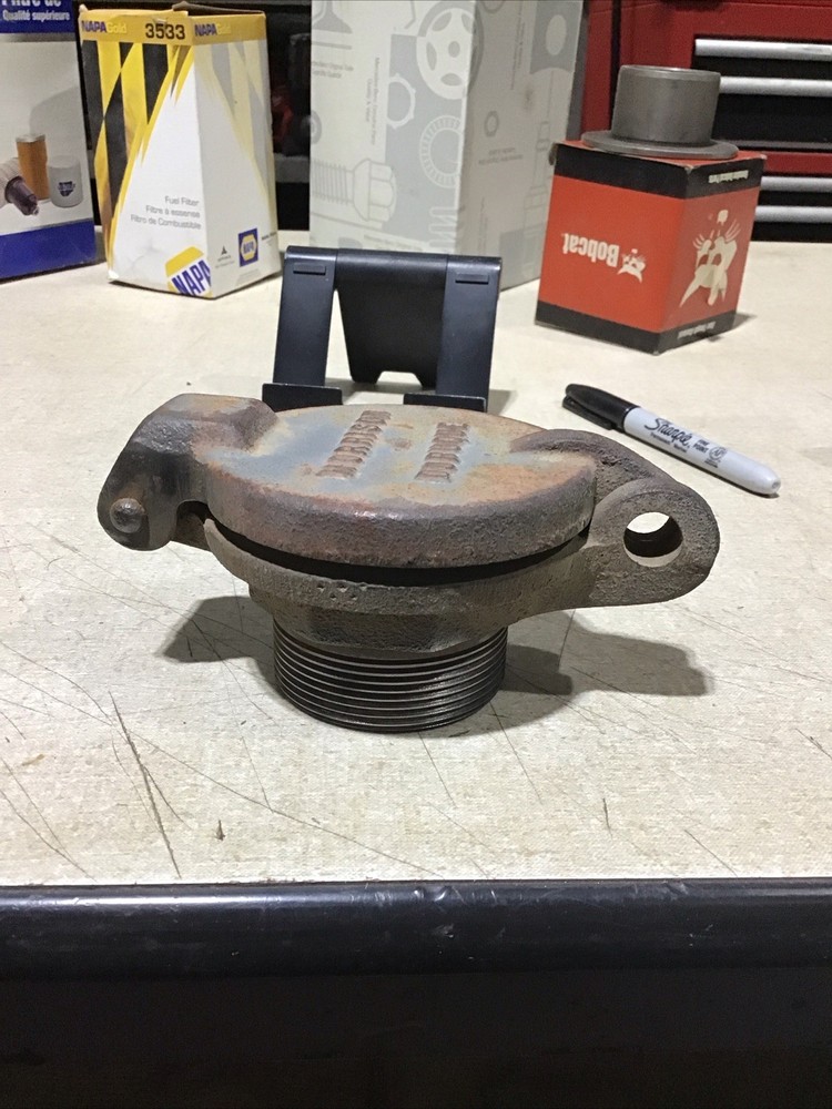 Morrison DuBuque Cast Iron Hinged Fill Cap, 2” Male Thread