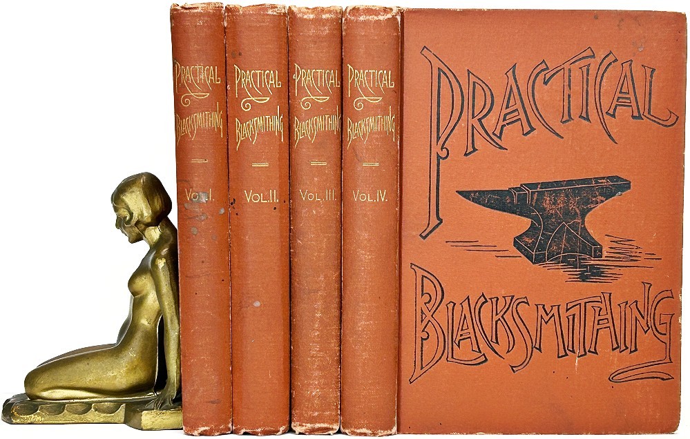 PRACTICAL BLACKSMITHING Blacksmith ANTIQUE TOOLS Anvil IRON Hammer Forge FARRIER