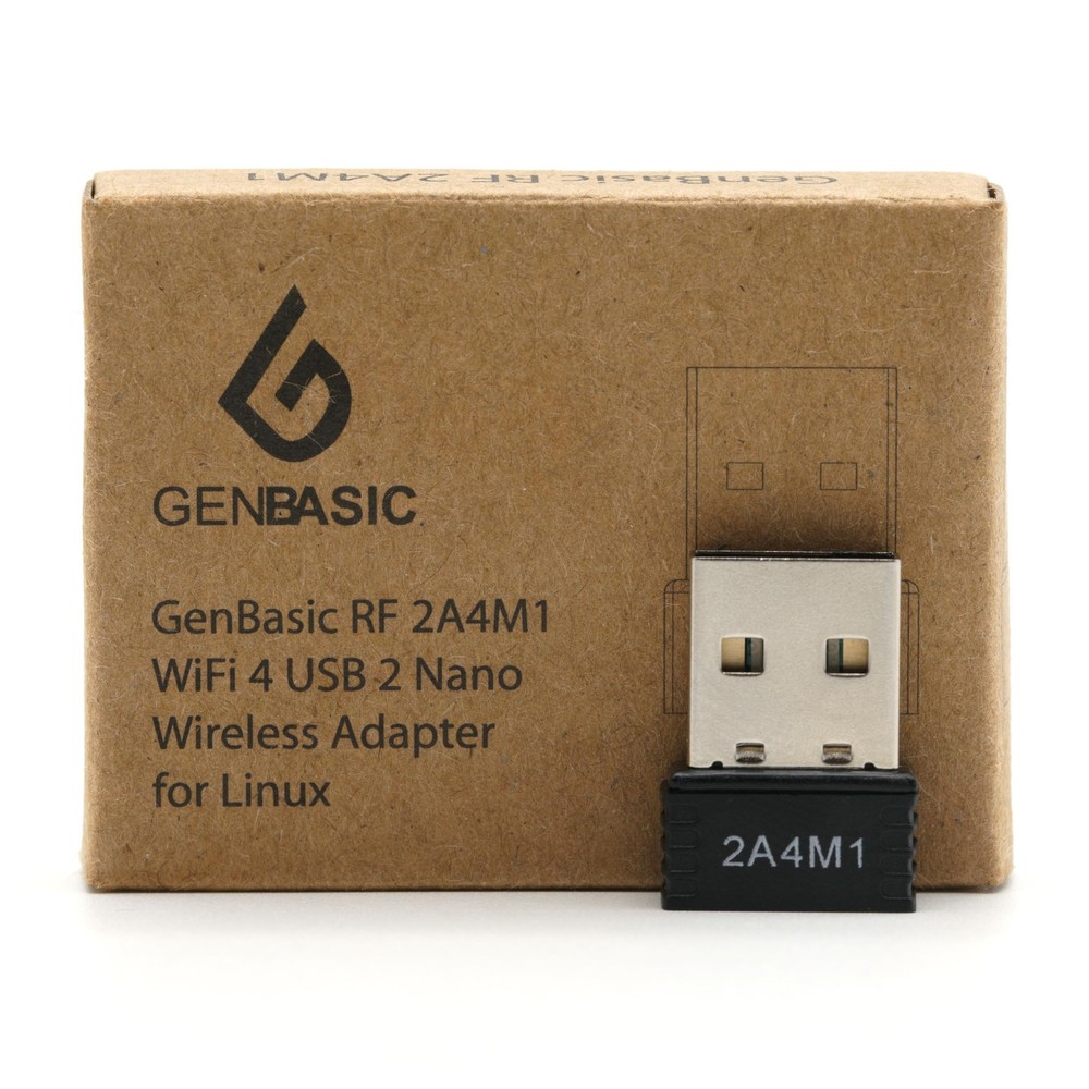 WiFi 4 USB Nano Wireless Network Dongle Adapter for Linux (Black)