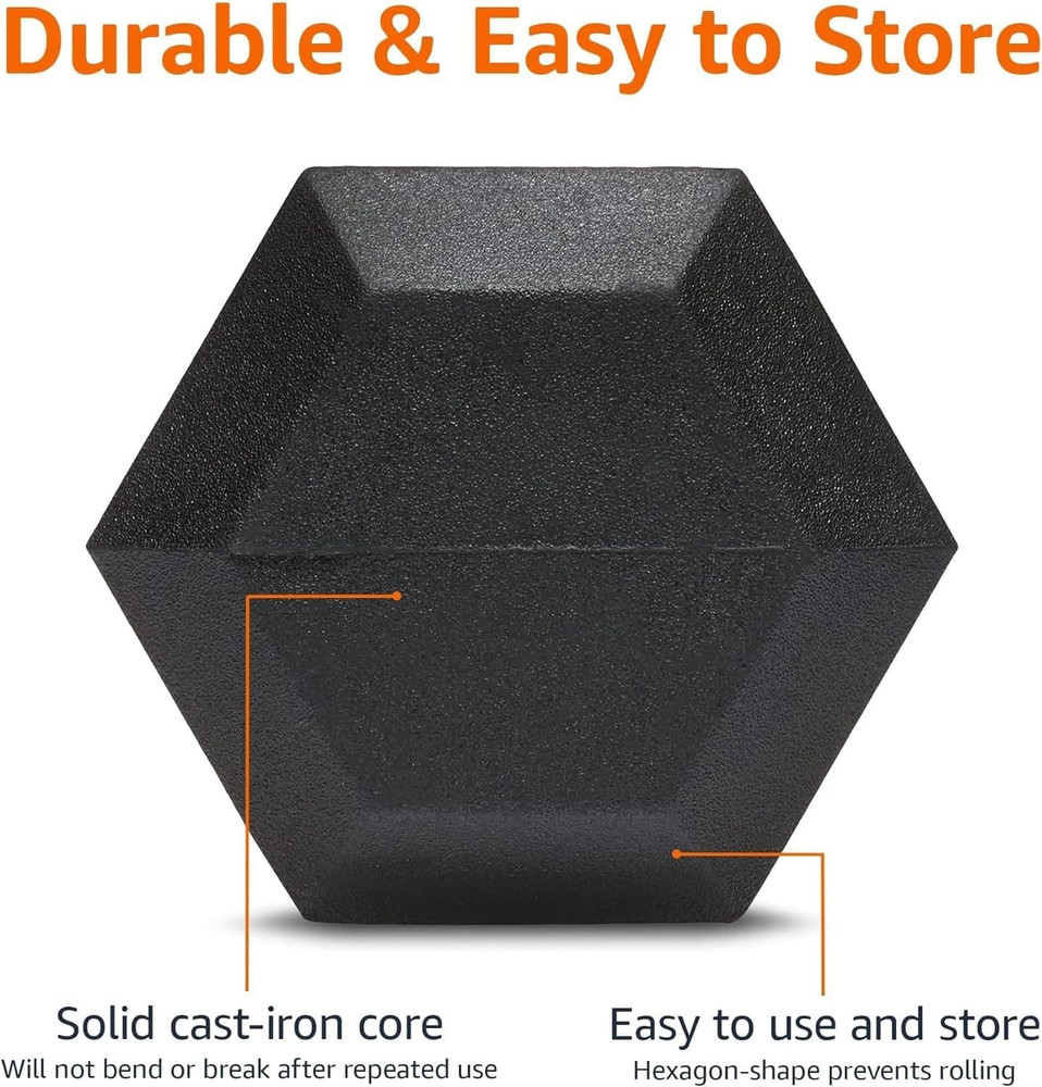 Rubber Hex Dumbbell Hand Weight