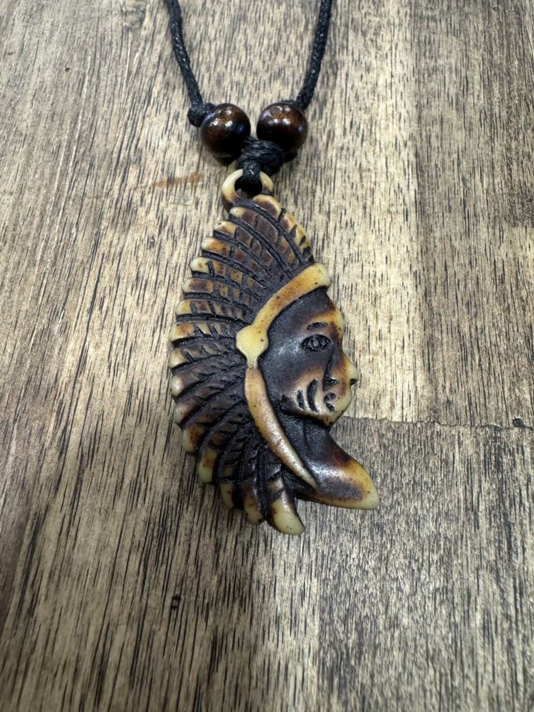 Indian Chief Pendant Necklace