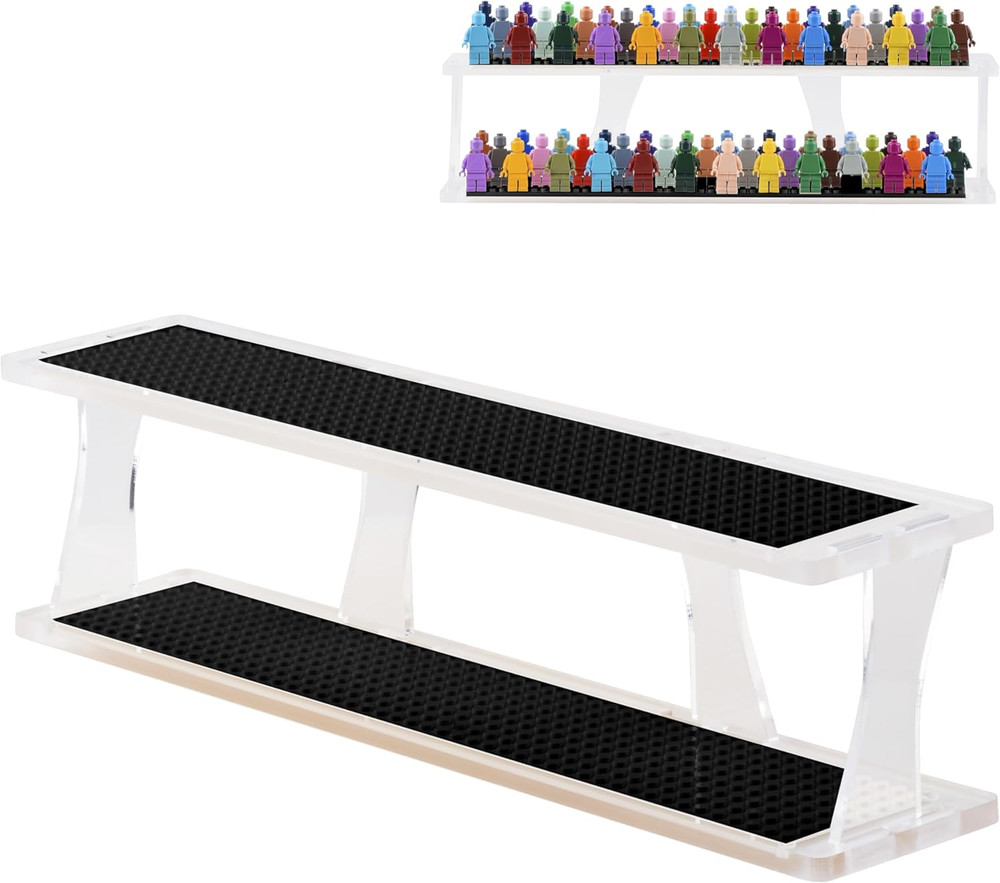 Tabletop Stackable Minifigure Display Case Holds up to 72 Minifigures or Mini Bl