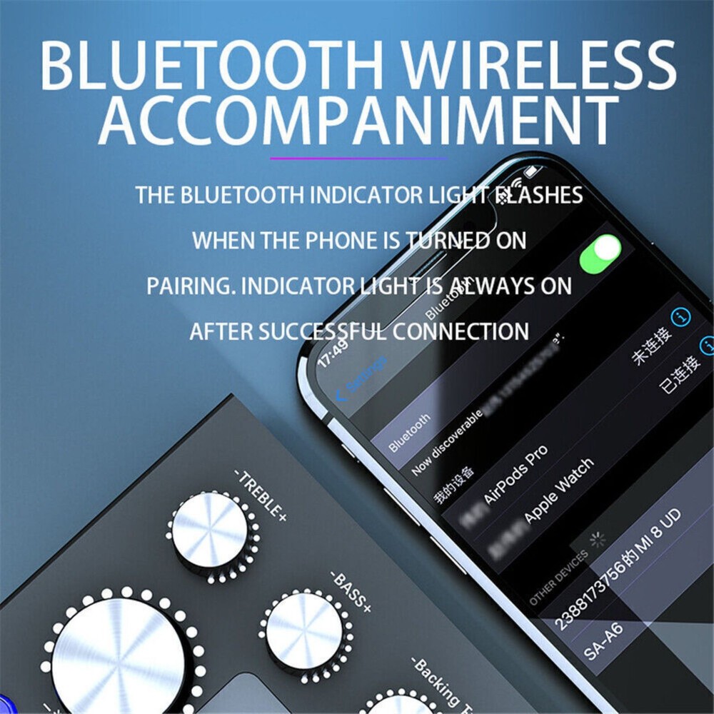 800mAh V8S Bluetooth Sound Card Multi-platform Live Steaming Compatibility