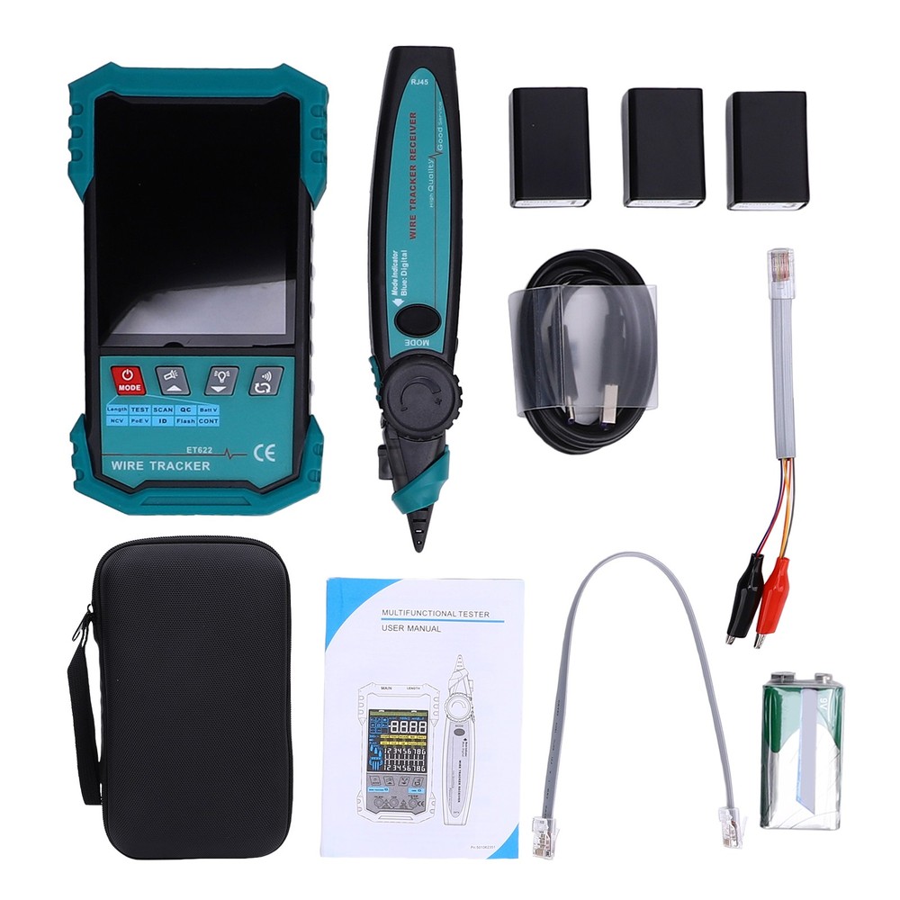 1-Advanced Network Cable Tester For Ethernet Maintenance