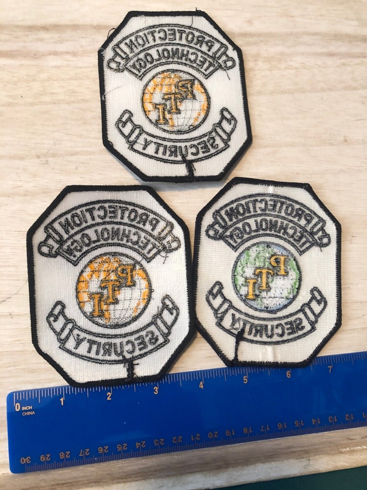 3 Protection Technology Security Shoulder Patches PTI