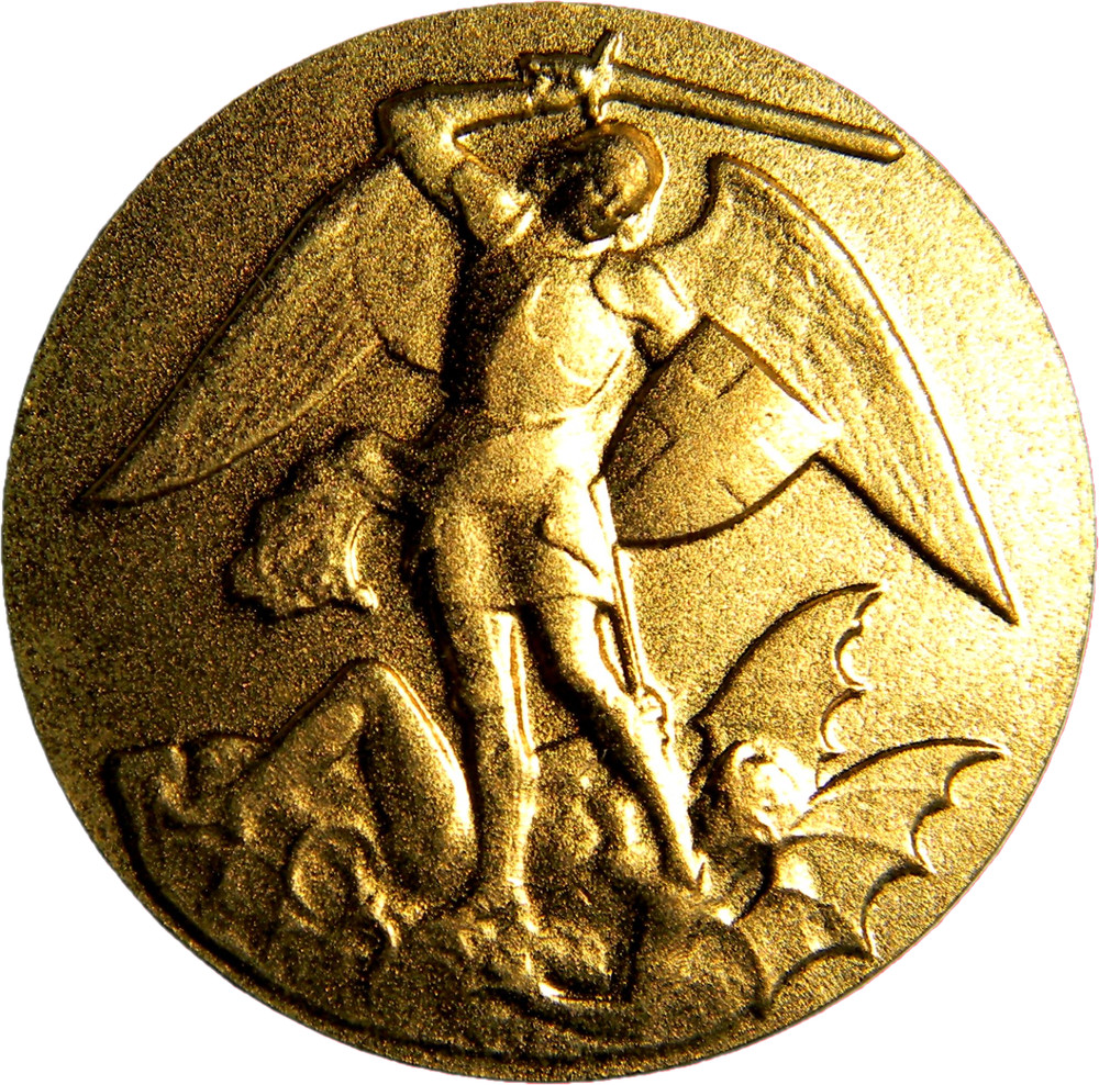 Belgium,  Saint Michael Slaying the Devil Token   (04005)