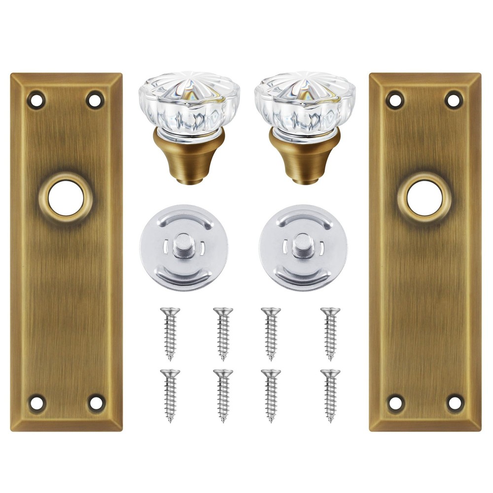 newliplace 2 Pack Antique Brass Single Sided 2 Dummy,
