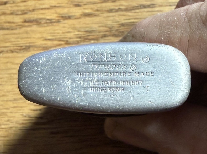 Vintage Advertising Ronson Typhoon Lighter Untested