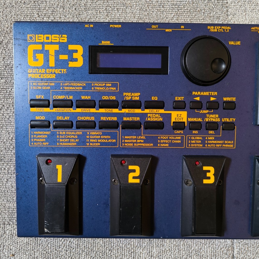 BOSS GT-3 Guitar Effects Processor Multiple Effects Pedal w/ AC Adapter From JP
