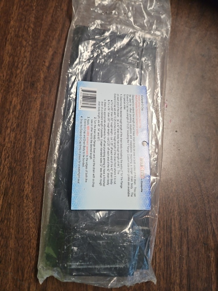 Extend-O-Cap CLD-EOC Extension Compotite Linear Drain System