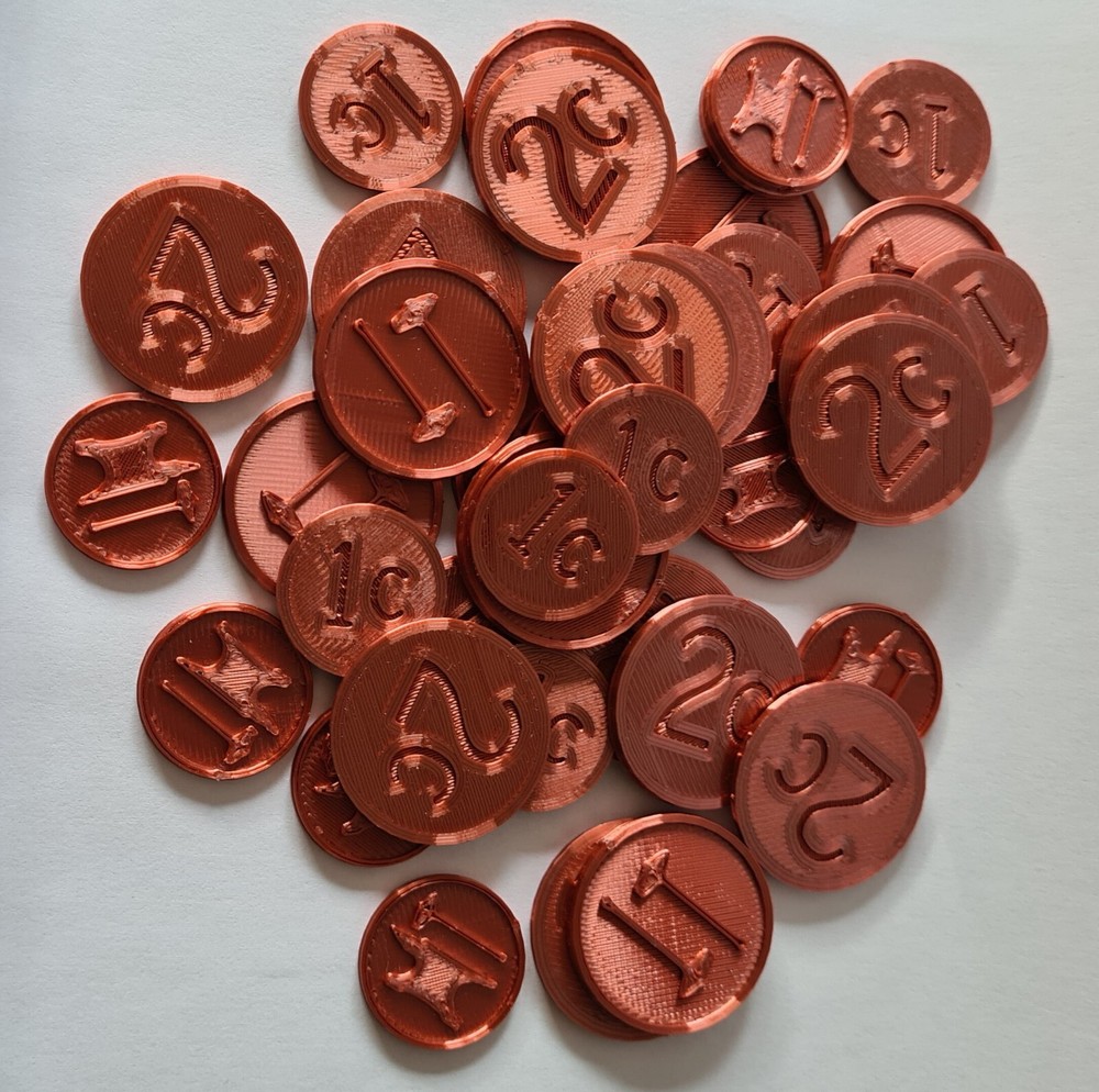 RPG 3d printed coins