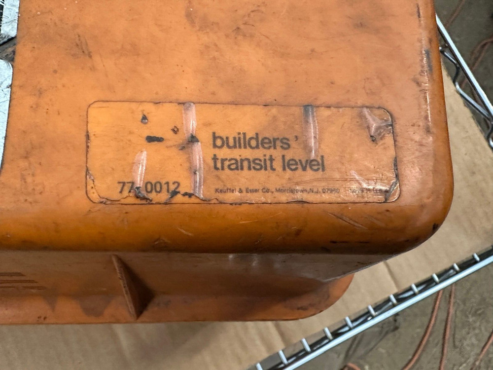 K&E Builders Transit Level w/Case, Plumb Bob, Tools
