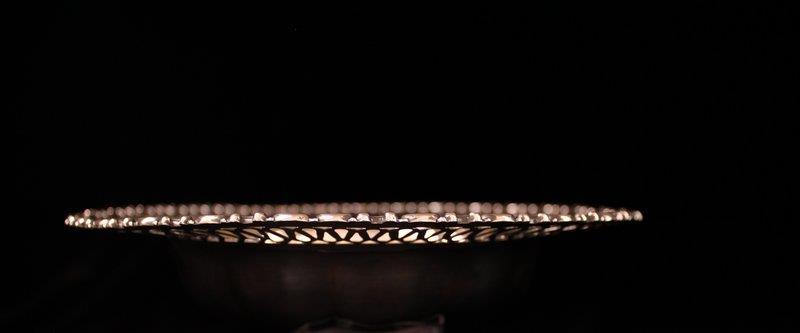 Wonderful Large Sterling Silver Bowl, Ear 20th C.