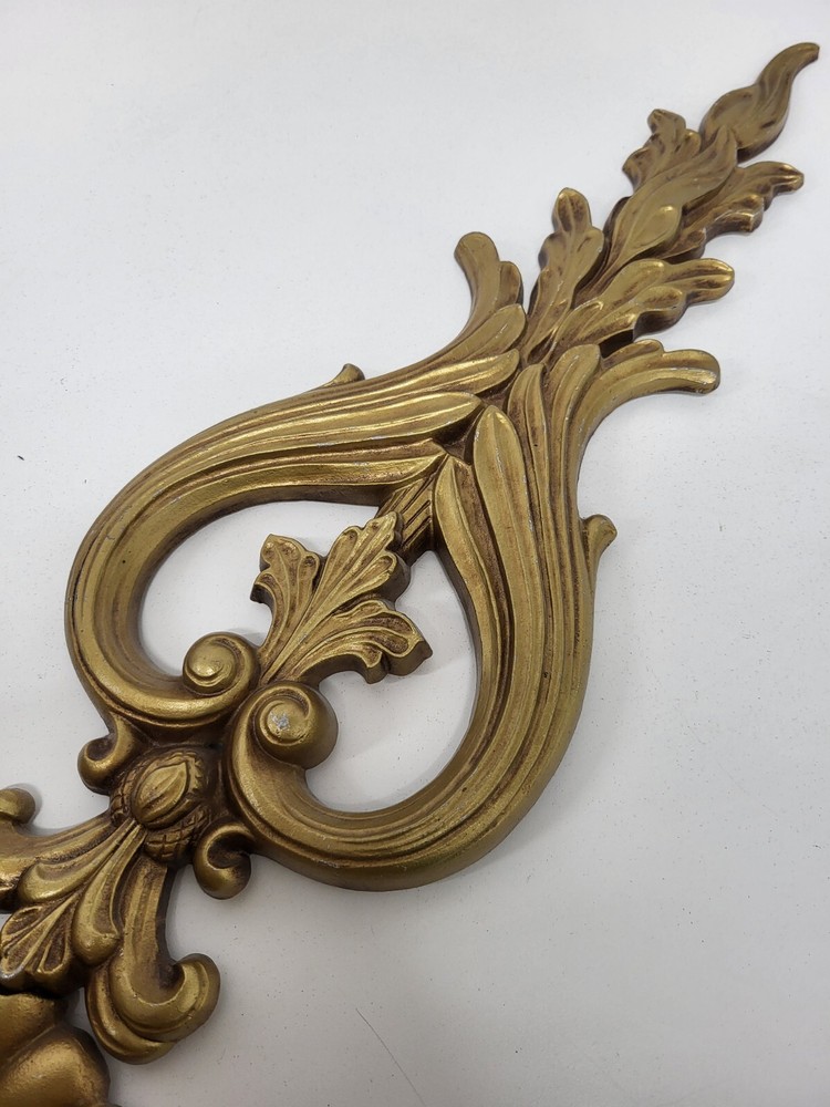 Large Gold Painted Wall Mounted Basin Planter