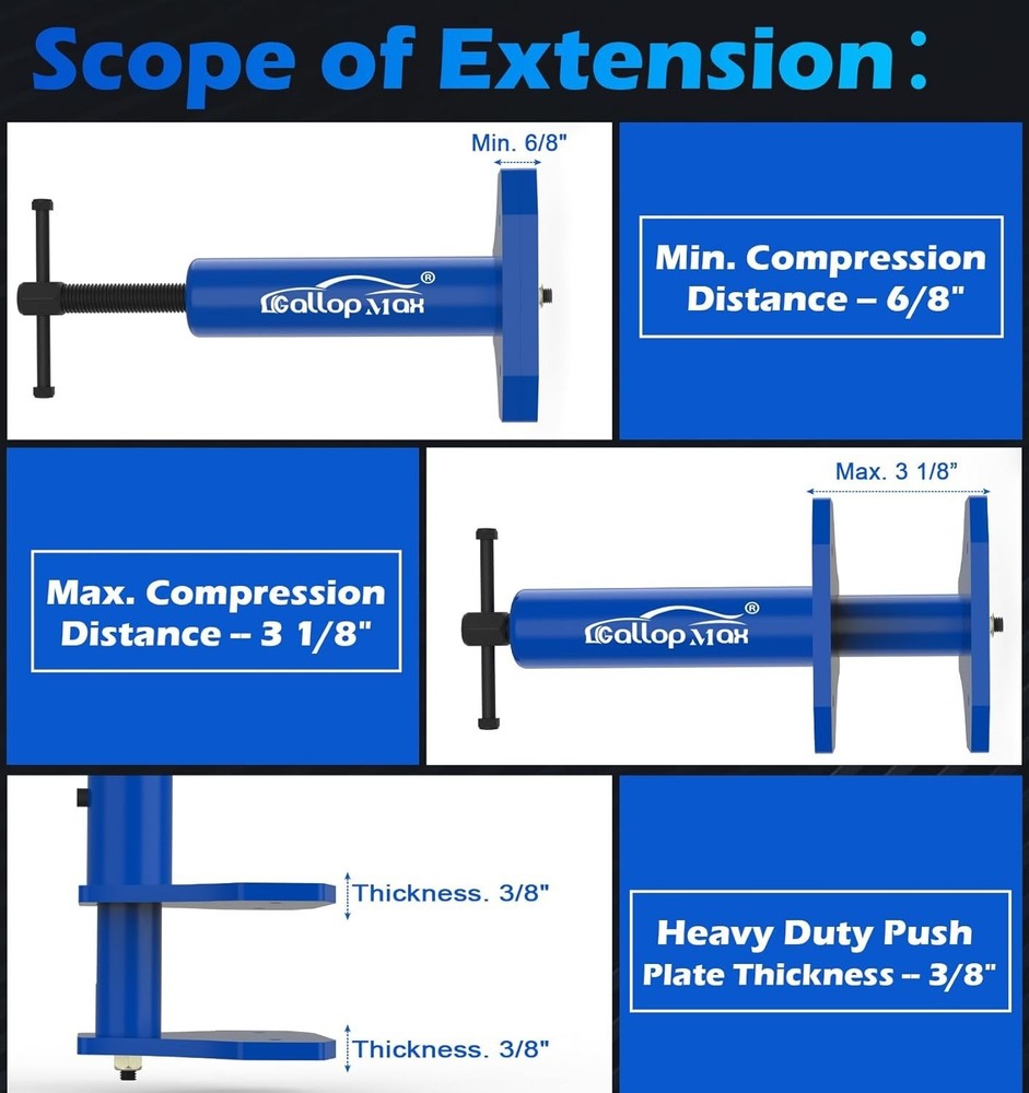 Heavy Duty Brake Caliper Tool Multi Piston Compression Universal Pad Spreader US