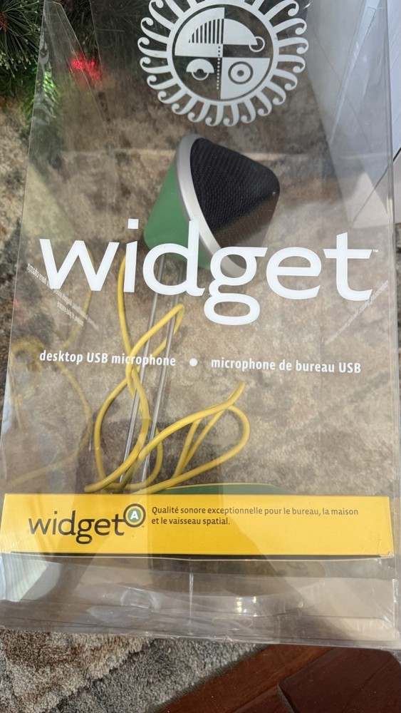 Widget A Desktop USB Condenser Microphone Green/Yellow