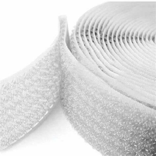 Velcro, 1.97" white, adhesive back, hook and loop, 2 yards