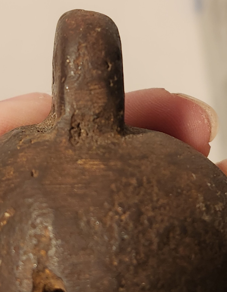Antique Solid Cast Iron Measuring Weight 1lb 2.3oz