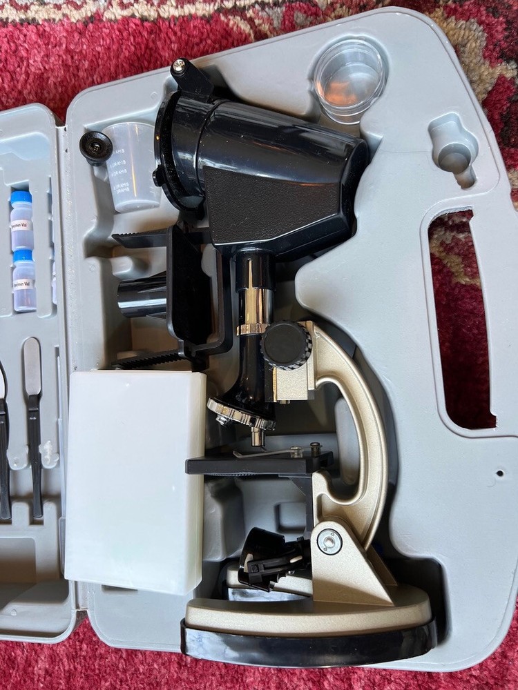 GeoVision MicroProElite Micro Pro Elite Microscope EI-5302 Kit Set w Case Age 8+