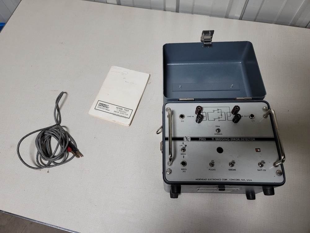 Northeast Electronics Model 7005 Telephone T1 Bridging Error Detector