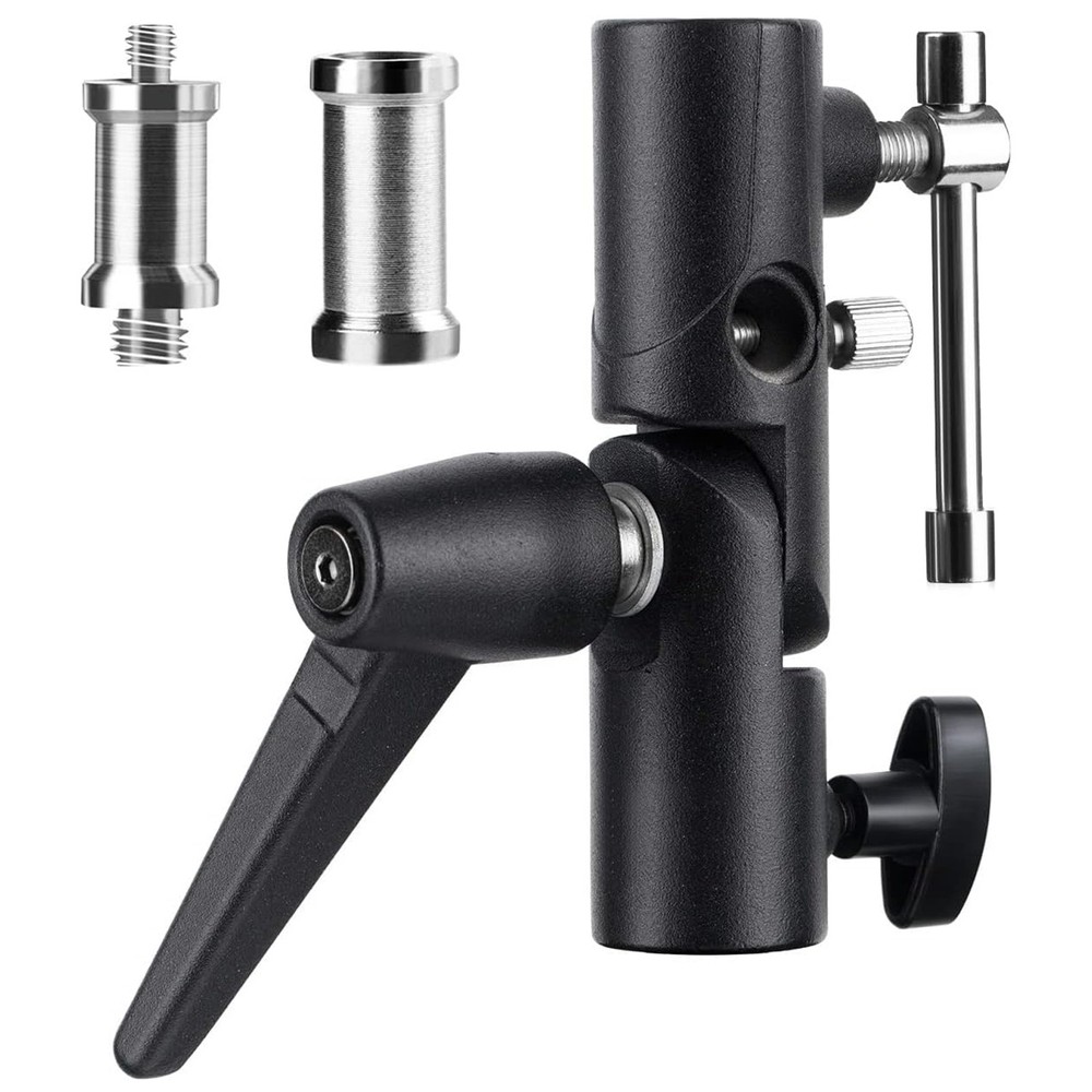H-Type Camera Flash Bracket Umbrella Softbox Tripod Mount Light Stand Adapter