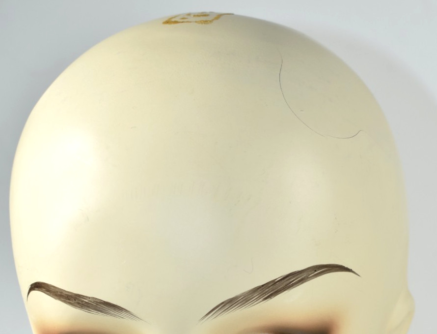 Vintage Mannequin Woman Wig Hat Display Head Bust Painted Makeup Beverly Johnson