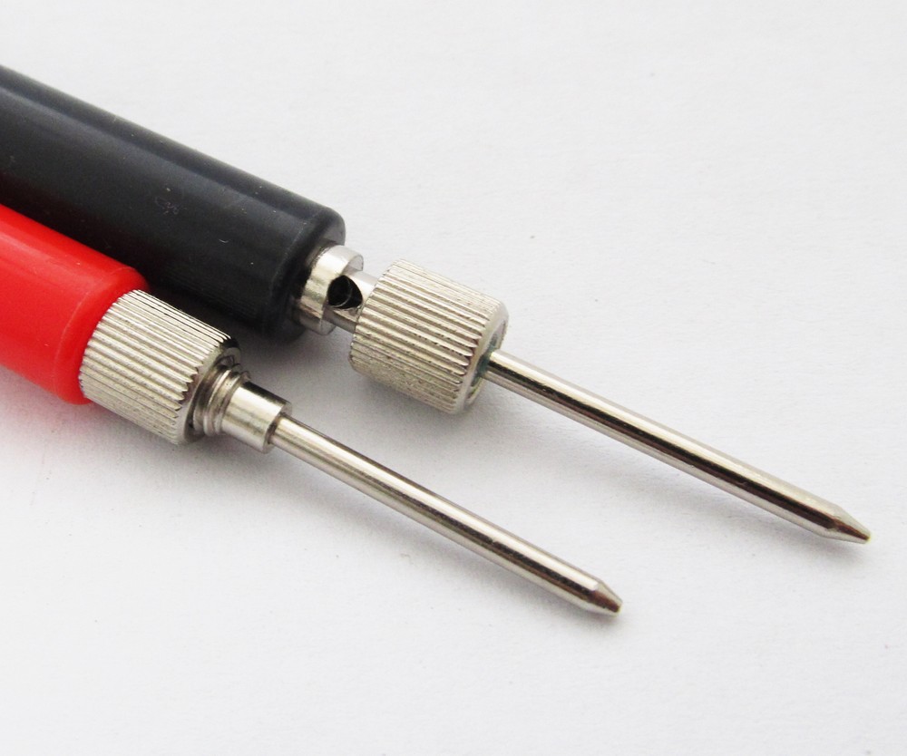 2pcs DIY Multimeter Test Probe without Cable Assemble & No Solder Long Handle
