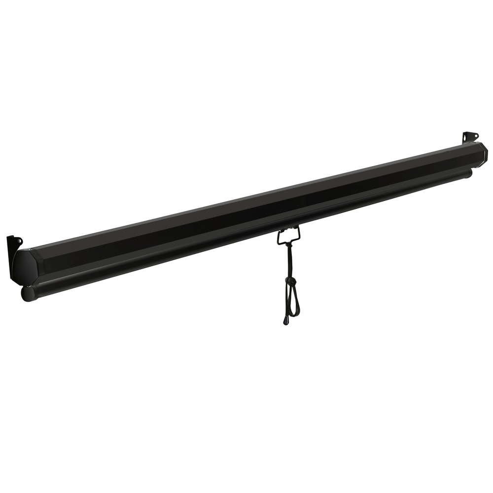 Projector Screen 72 Inch Diagonal Projection Screen Manual Pull Down 4:3HD Black