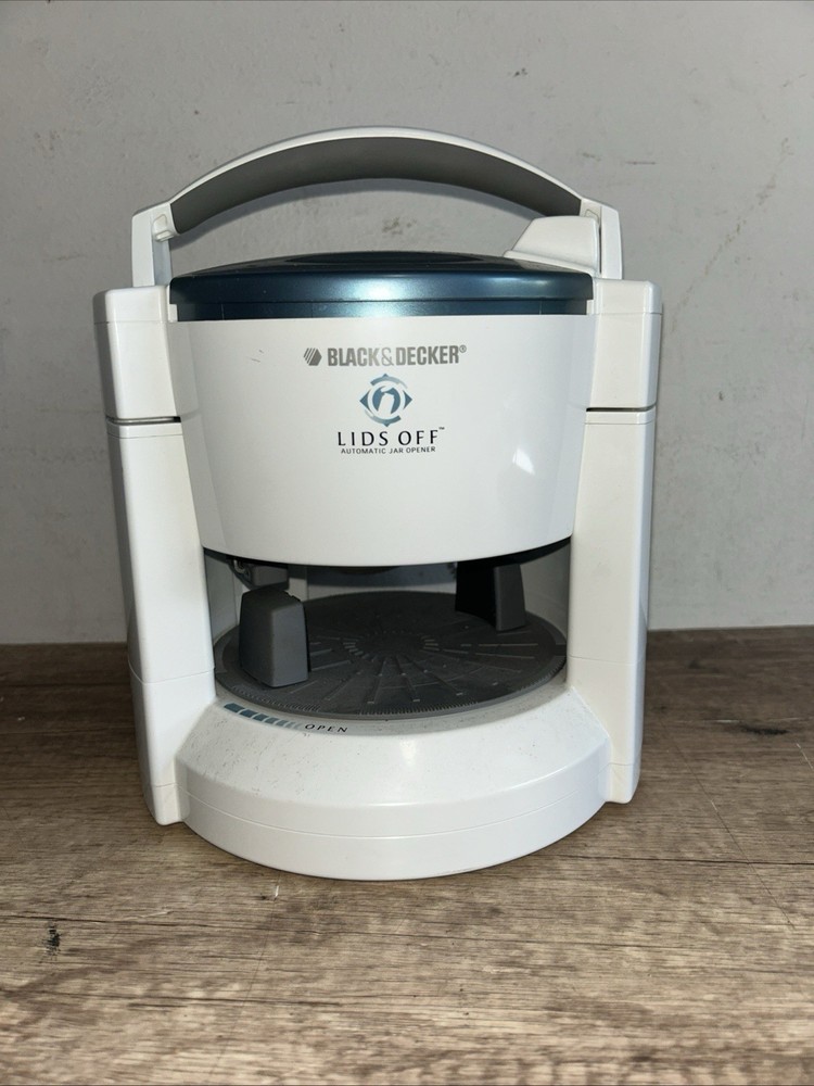 Black & Decker Lids Off Automatic Jar Opener White Working Tested