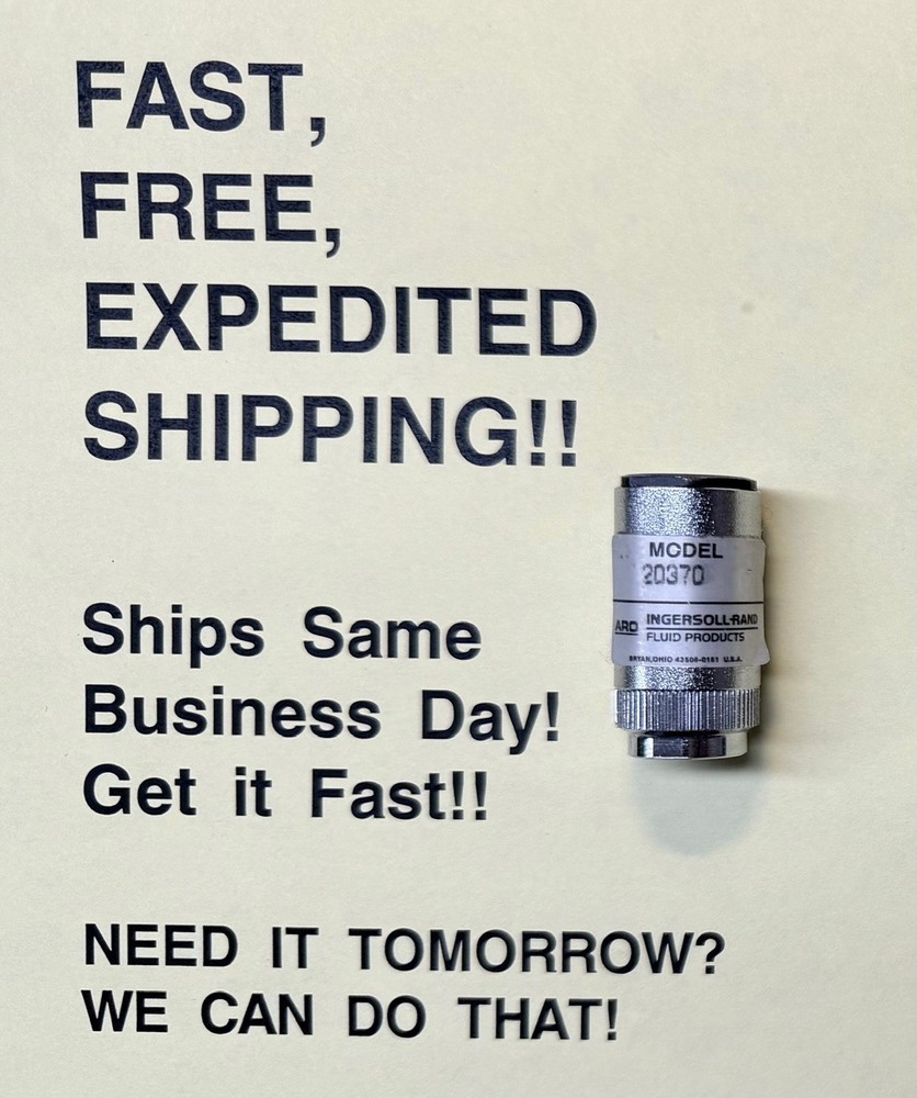 ARO 20370 Pressure Indicator; FREE SAME DAY EXPEDITED SHIPPING!
