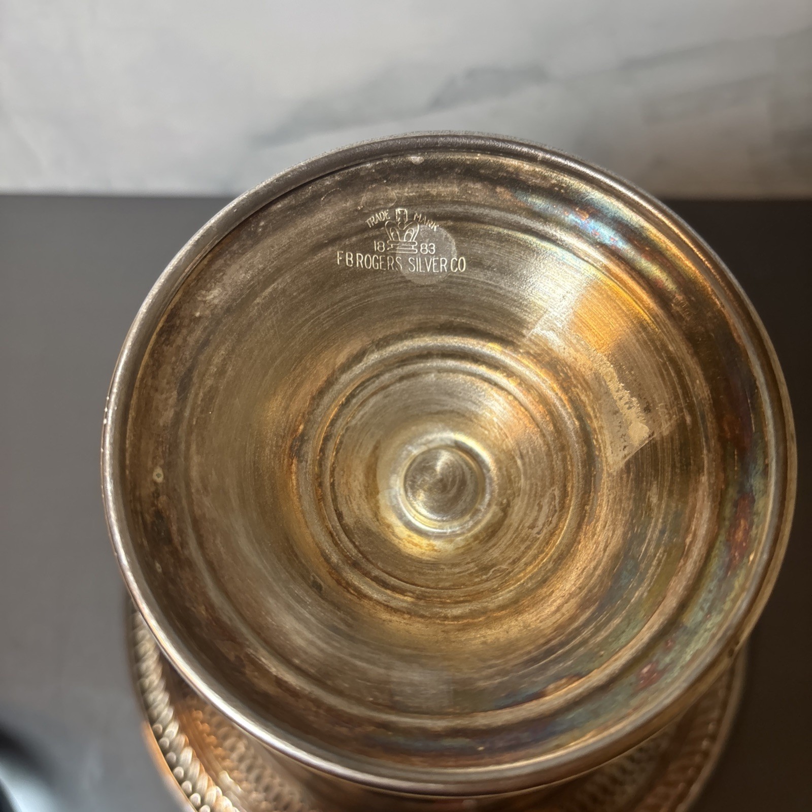 F.B. Rogers Silver Co 1883 - Silver Plate Pedestal Compote Candy Dish