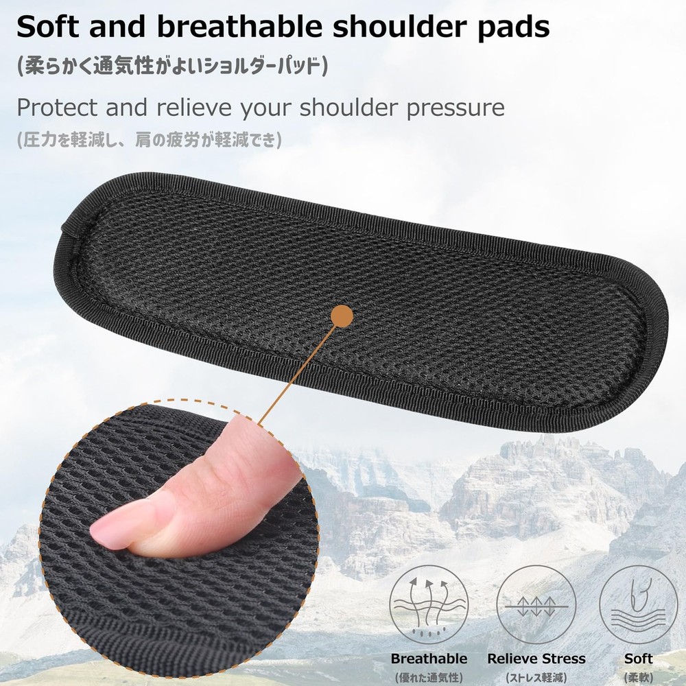 Tactical Shoulder Strap Thick Soft Pad Adjustable Crossbody Replacement Strap