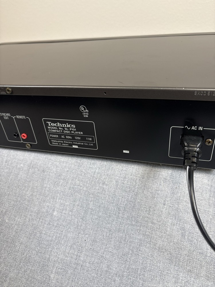 Technics SL-P101 CD Player 2DAC 4x Oversampling-Tray Doesn’t Eject