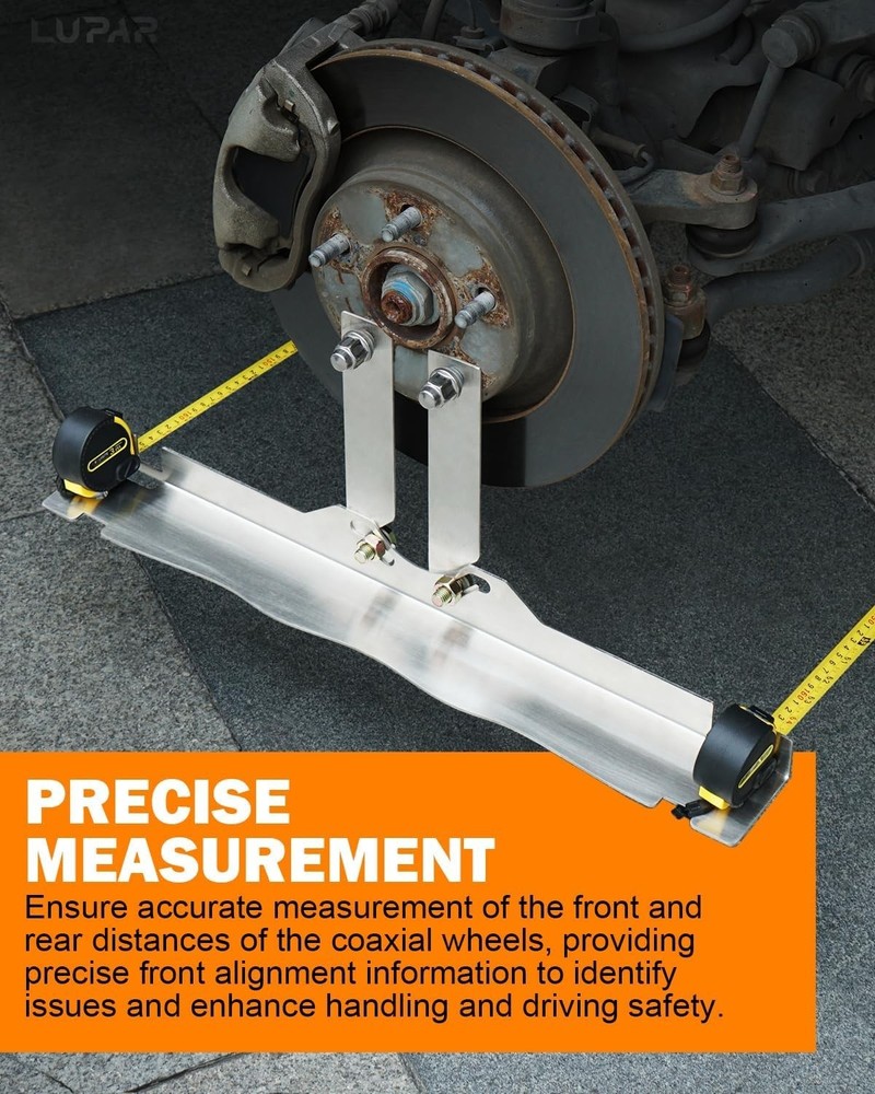 Upgraded Wheel Alignment Tool with Connection Sheet, Heavy Duty Stainless...
