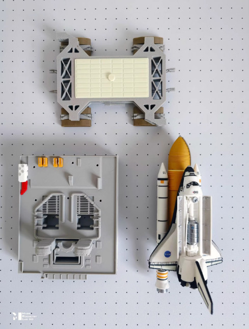 1/400 1/200 Space Shuttle on Launch PAD 3D Printing Model Builded Full Set