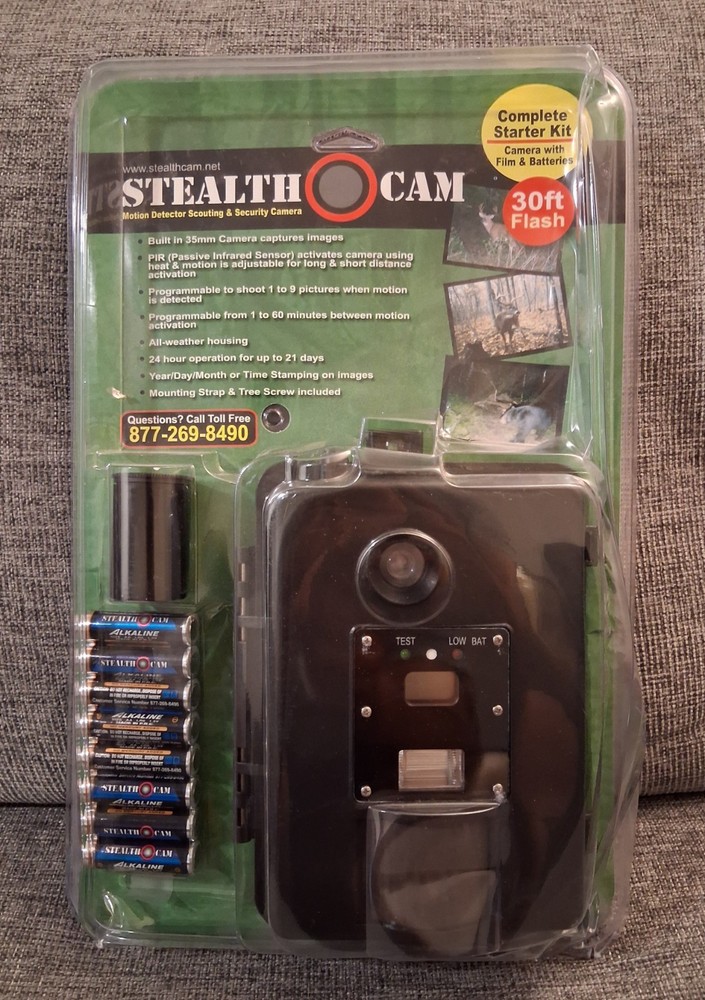 Stealth Cam Motion Detector Scouting & Security Camera Complete Starter Kit New