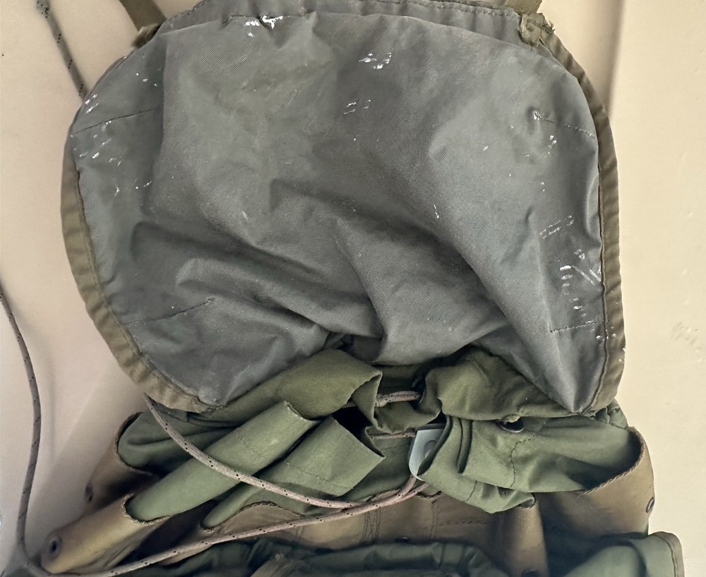 VTG Combat Field Pack Olive Drab Nylon Backpack Medium No Frame/ Straps