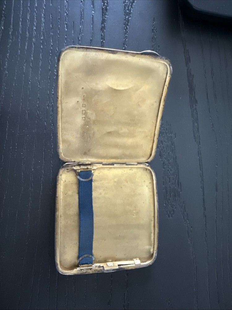 Antique sterling silver cigarette case