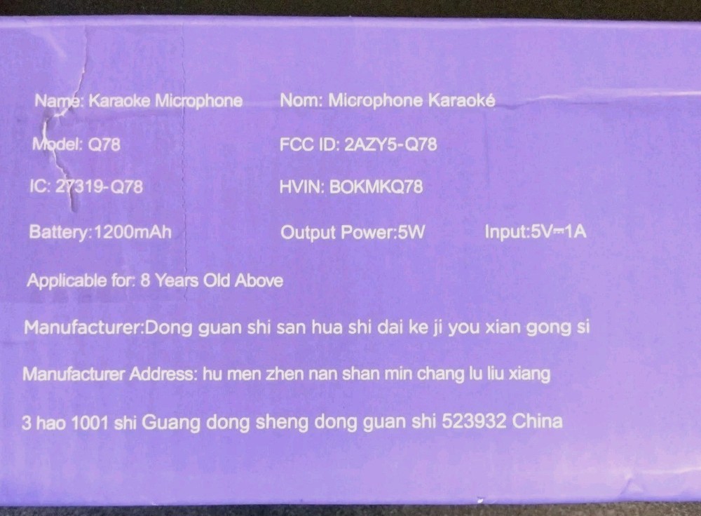 Wireless Karaoke Microphone - Black