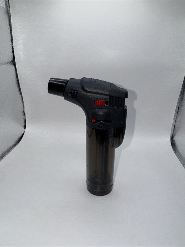 4 Pack Jumbo 4" Single Jet Flame Torch Gun Lighter Refillable Lockable Windproof
