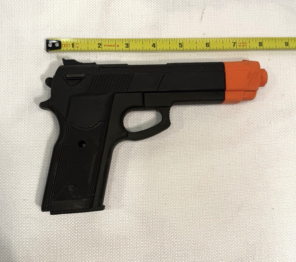 2 - Practice Training Pistols Polypropylene Rubber Black With Orange End Cap