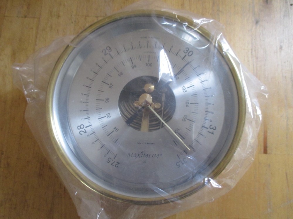 Maximum Proteus PRB Analog Barometer Brass Case