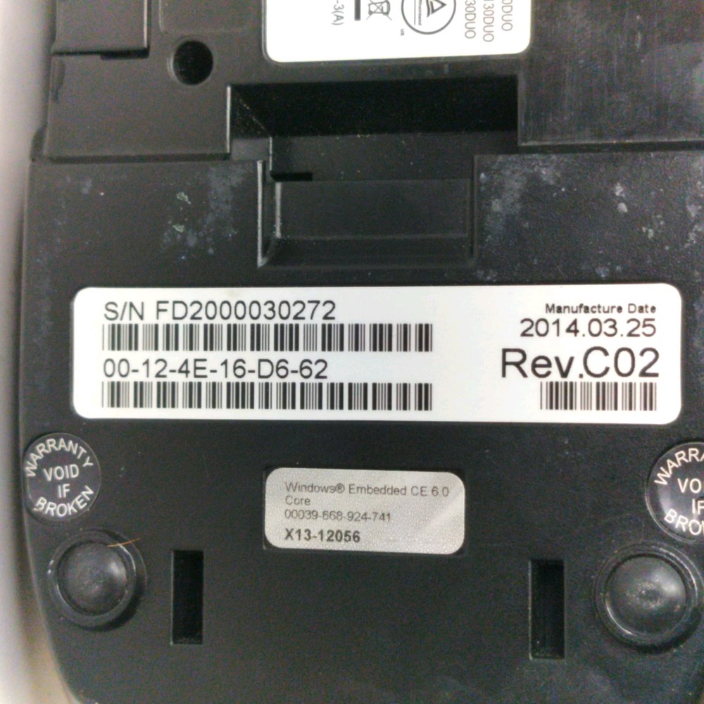 First Data FD150 Credit Card Terminal EMV CTLS No Cables Untested POS Reader